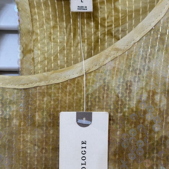 Pilcro by Anthropologie Sequin Top NWT Size Large, Holiday Parties & Nights Out - Picture 8 of 13